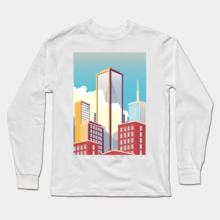 Cityscape skycrapers. Long Sleeve T-Shirt